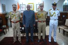 Aiguillette Presentation to ADC to Governor (Police) Shri Akshat Aayush, IPS, by the Hon'ble Governor At Raj Bhavan.