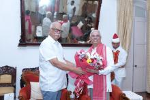 Shri Rajendra Vishwanath Arlekar, Hon???ble Governor of Kerala called on Hon'ble Governor at Raj Bhavan. 