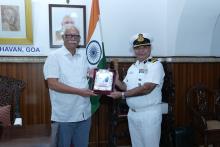 Shri Manoj Bhatia, TM, Commandant Coast Guard, Goa, Called on Hon'ble Governor At Raj Bhavan.