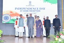 Hon'ble Governor attended At Home Reception -Independence Day 2025 at New Darbar Hall, Raj Bhavan.  