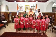 Raksha Bandhan by students of Dr. K.B. Hedgewar Primary School Bambolim 