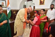 Raksha Bandhan by students of Dr. K.B. Hedgewar Primary School Bambolim 