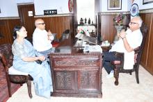 Shri Digamber Kamat, MLA, Margao along with Spouse Called on Hon'ble Governor At Raj Bhavan.