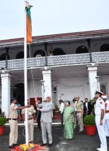 Flag Hoisting by the Hon'ble Governor on Independence Day 2025 at Raj Bhavan.