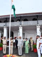 Flag Hoisting by the Hon'ble Governor on Independence Day 2025 at Raj Bhavan.
