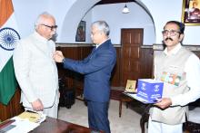 Hon'ble Governor attended the function of Pining of Flag & Celebration of Armed Forces Flag Day at Old Durbar Hall, Raj Bhavan. 