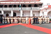 Flag Hoisting by the Hon'ble Governor on Goa Liberation Day 2025 at Lok Bhavan.