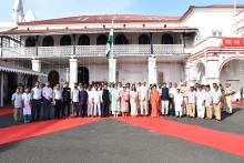 Flag Hoisting by the Hon'ble Governor on Goa Liberation Day 2025 at Lok Bhavan.