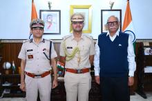 Hon'ble Governor attended Pipping Ceremony of Shri Akshat Aayush, IPS, ADC Police 