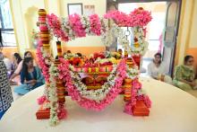Hon'ble Governor Attended Ganesh Janmostov Pooja, Prayer Hall, Staff Residence