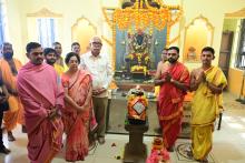 Hon'ble Governor Attended Ganesh Janmostov Pooja, Prayer Hall, Staff Residence